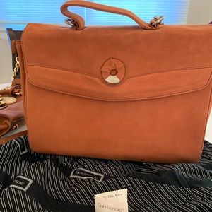 Versace suede handbag